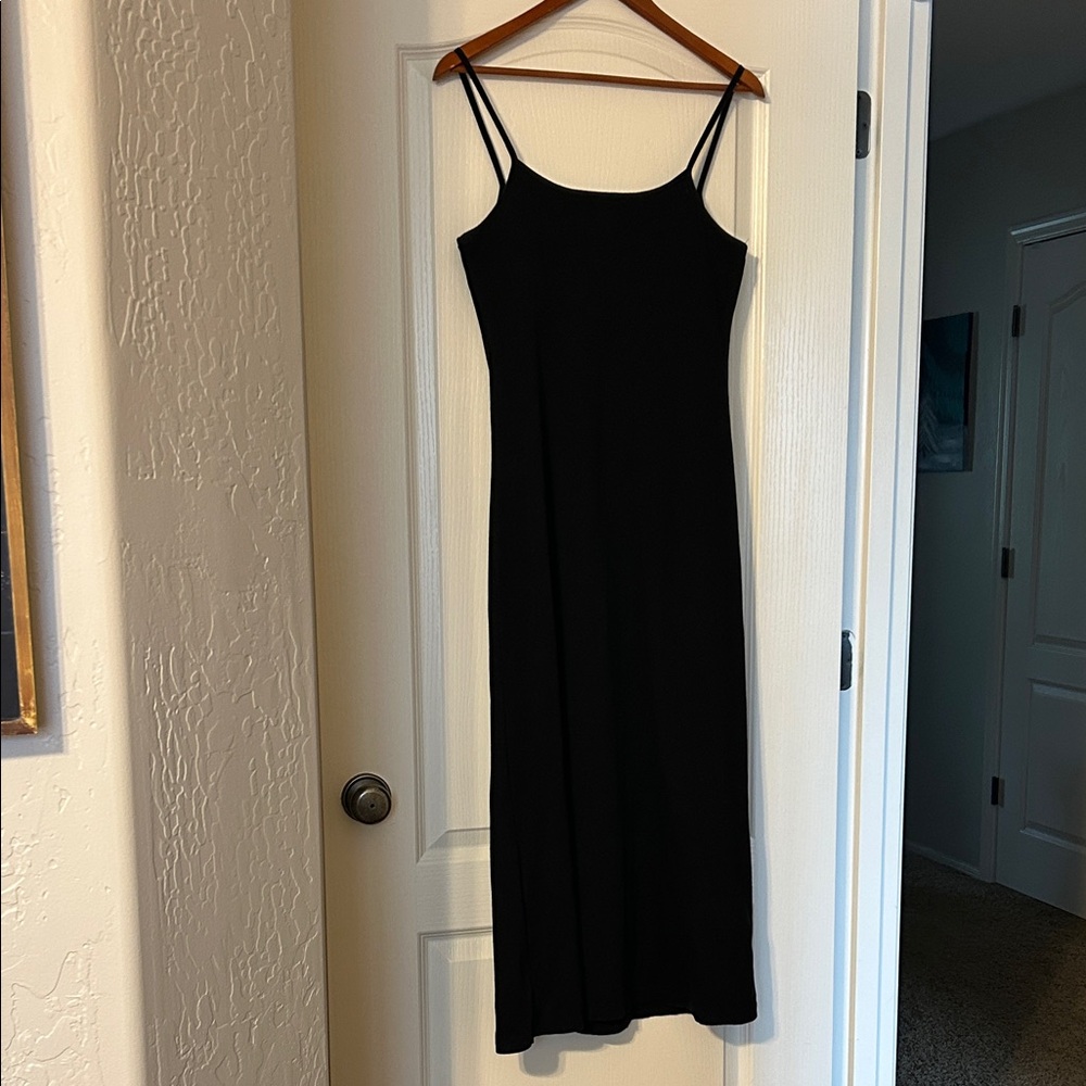 Moda International Black Maxi Dress with Spaghetti Straps - Picture 3 of 3